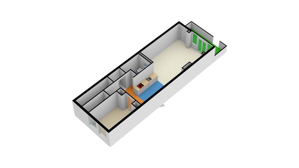 Floorplan - Hooidrift 117A, 3023 KK Rotterdam